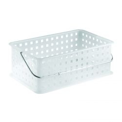 Large Stackable Basket with Chrome Handle